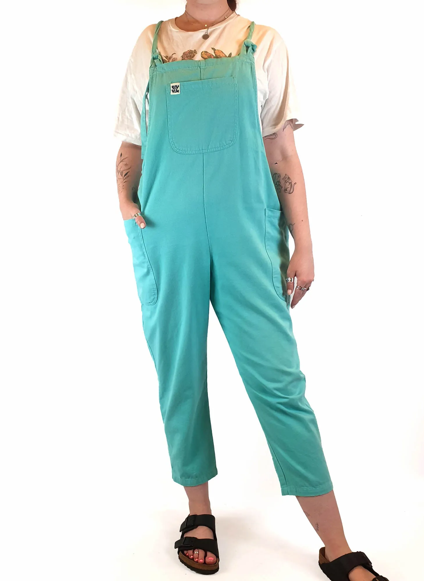 Lucy & Yak green overalls size UK 14 / AU 12