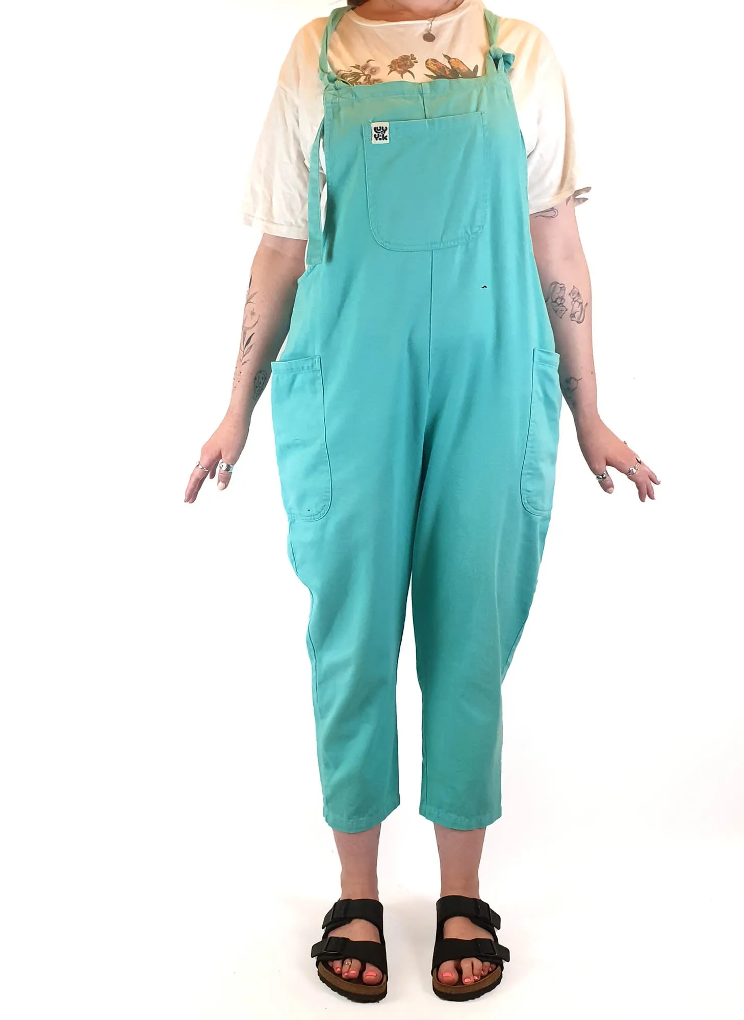 Lucy & Yak green overalls size UK 14 / AU 12