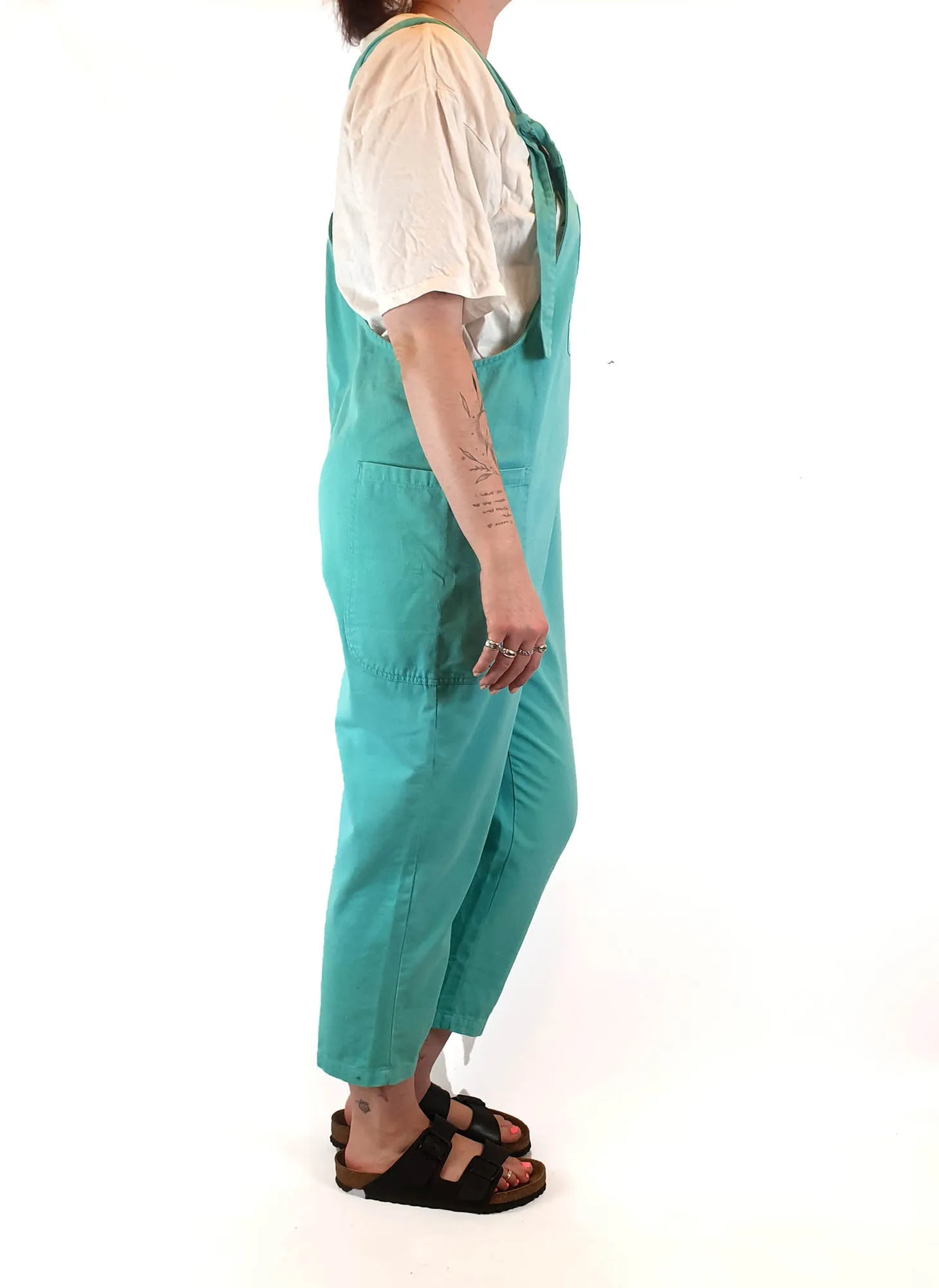 Lucy & Yak green overalls size UK 14 / AU 12