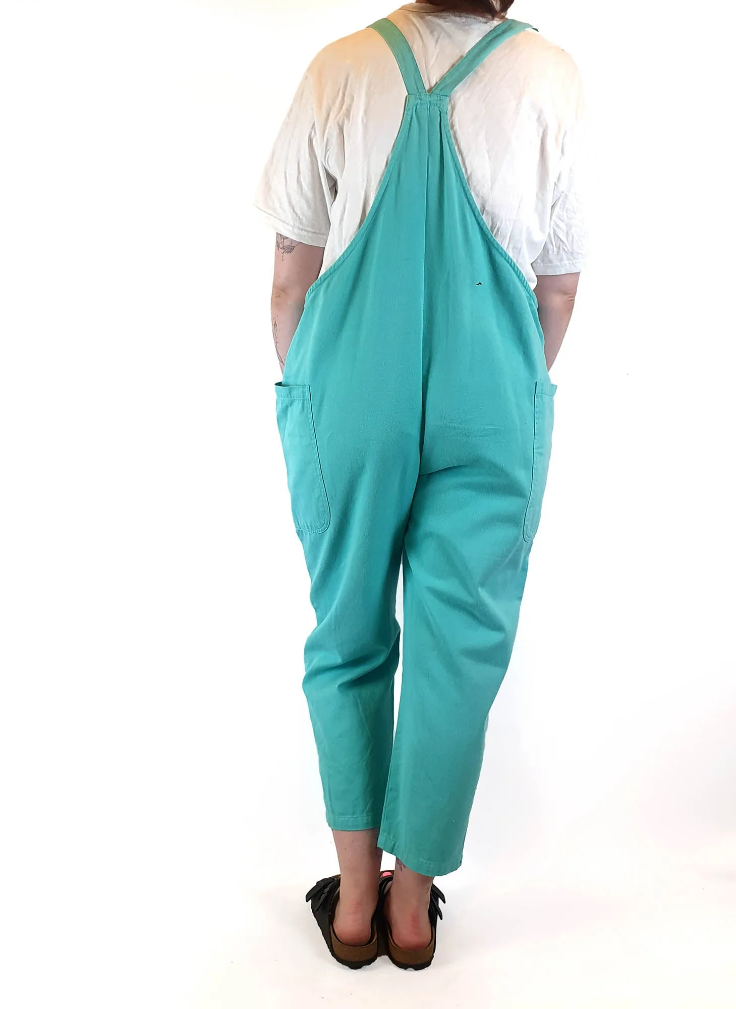 Lucy & Yak green overalls size UK 14 / AU 12