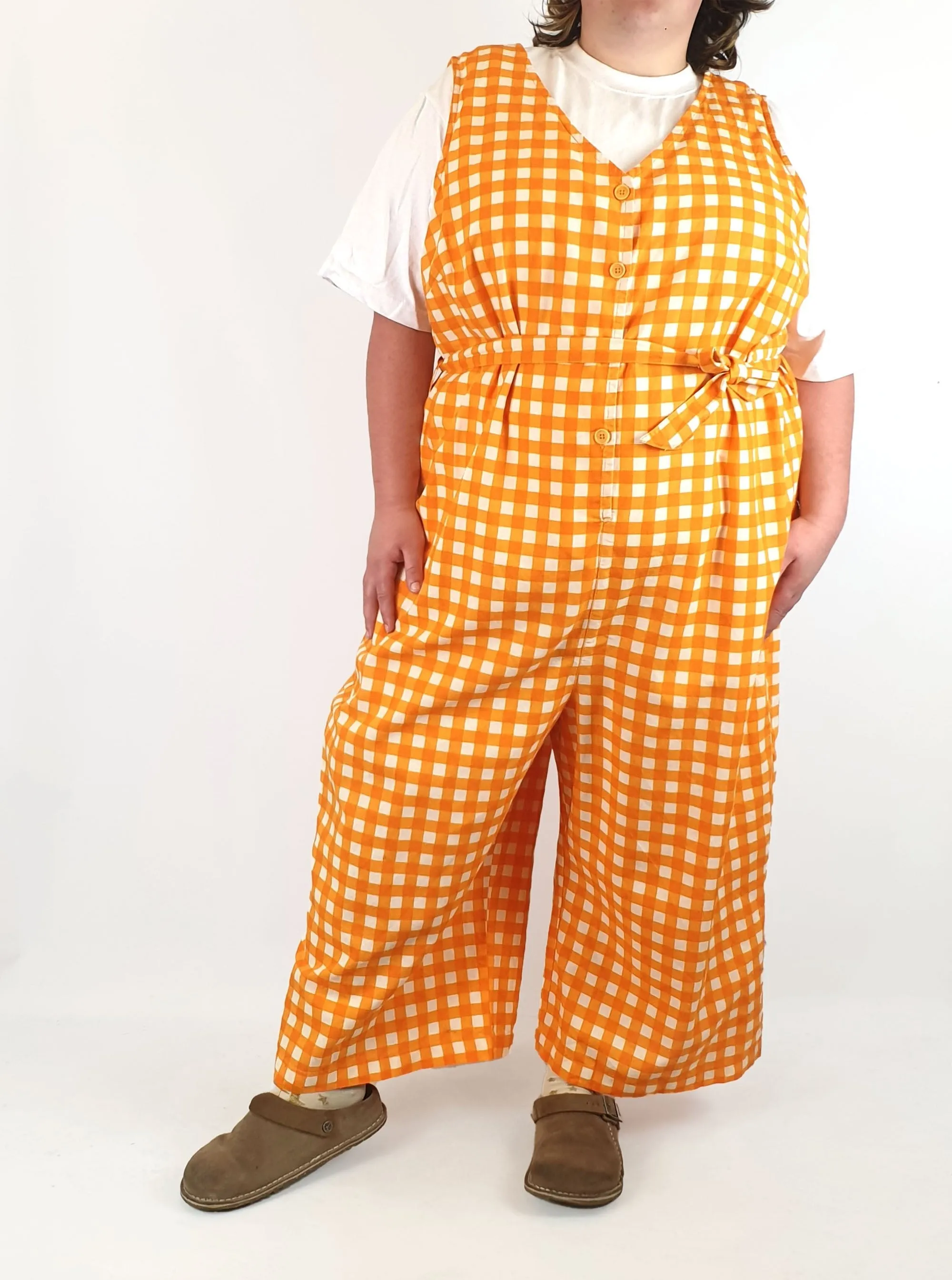 Lucy & Yak orange jumpsuit size UK26