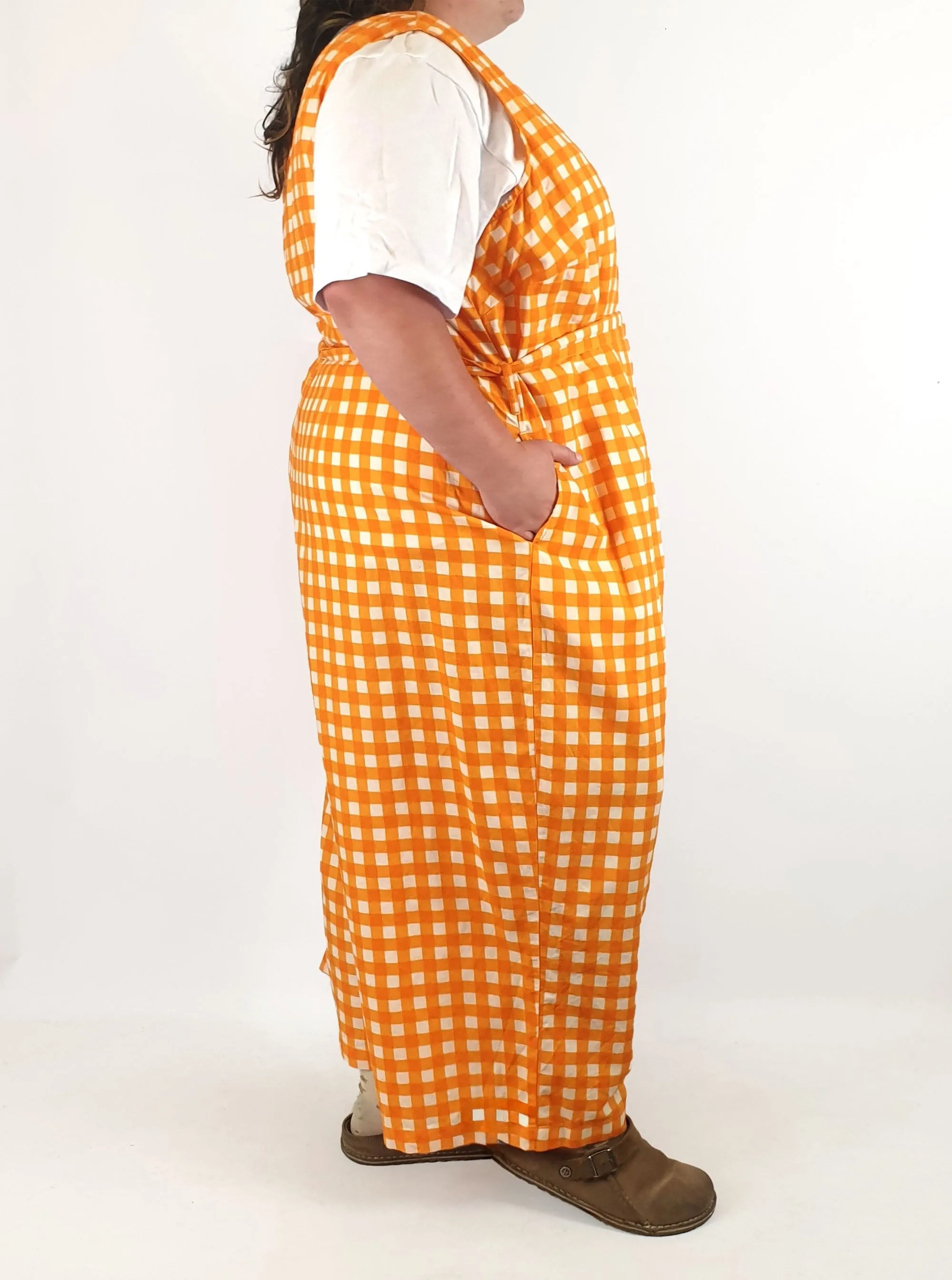 Lucy & Yak orange jumpsuit size UK26