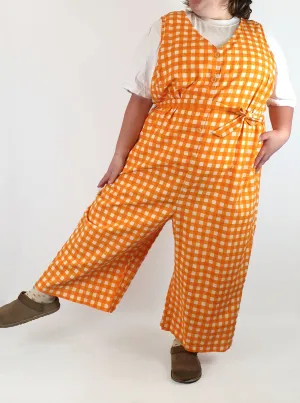 Lucy & Yak orange jumpsuit size UK26
