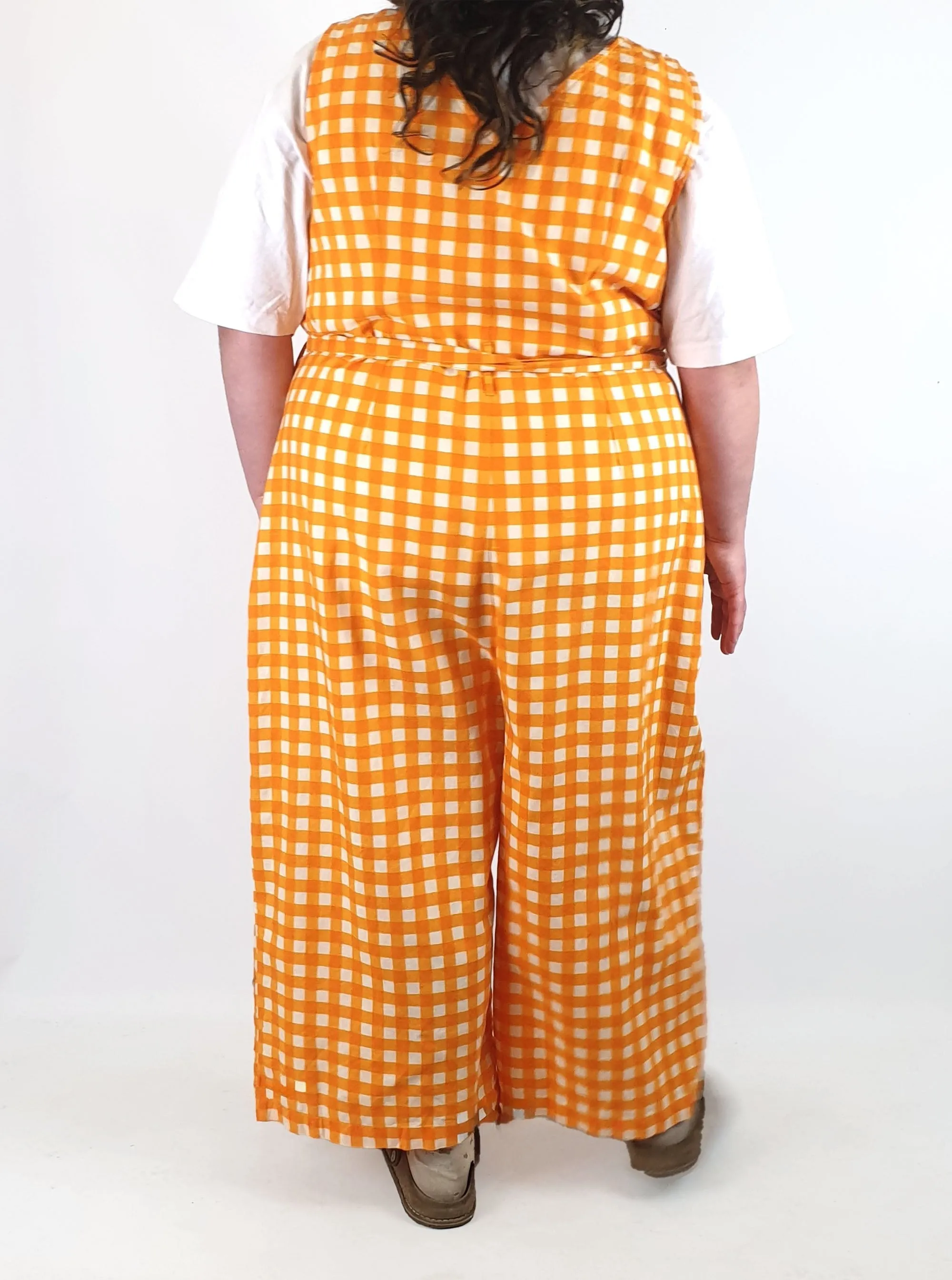 Lucy & Yak orange jumpsuit size UK26