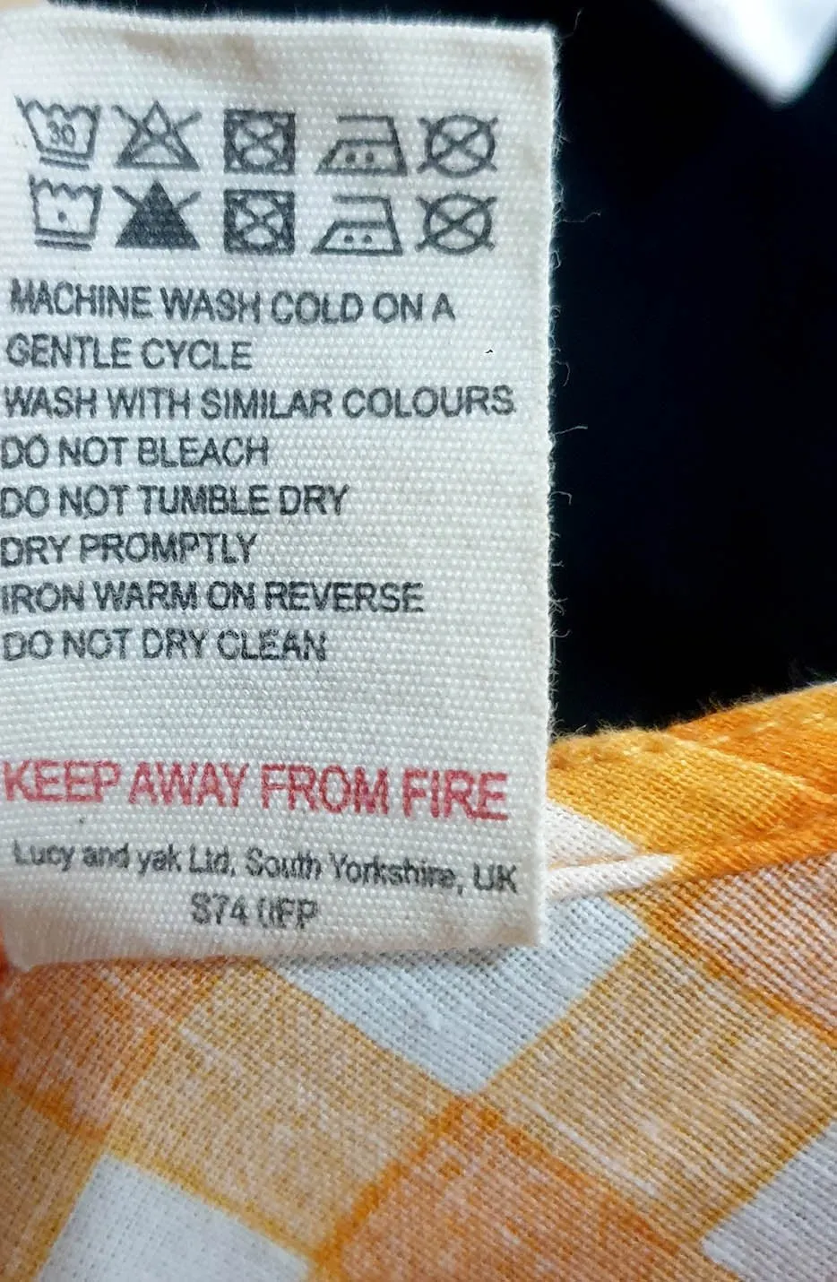 Lucy & Yak orange jumpsuit size UK26