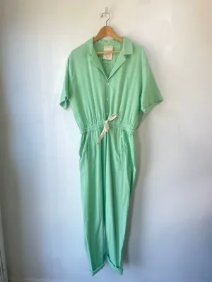 LWN Mint Green Cotton Jumpsuit