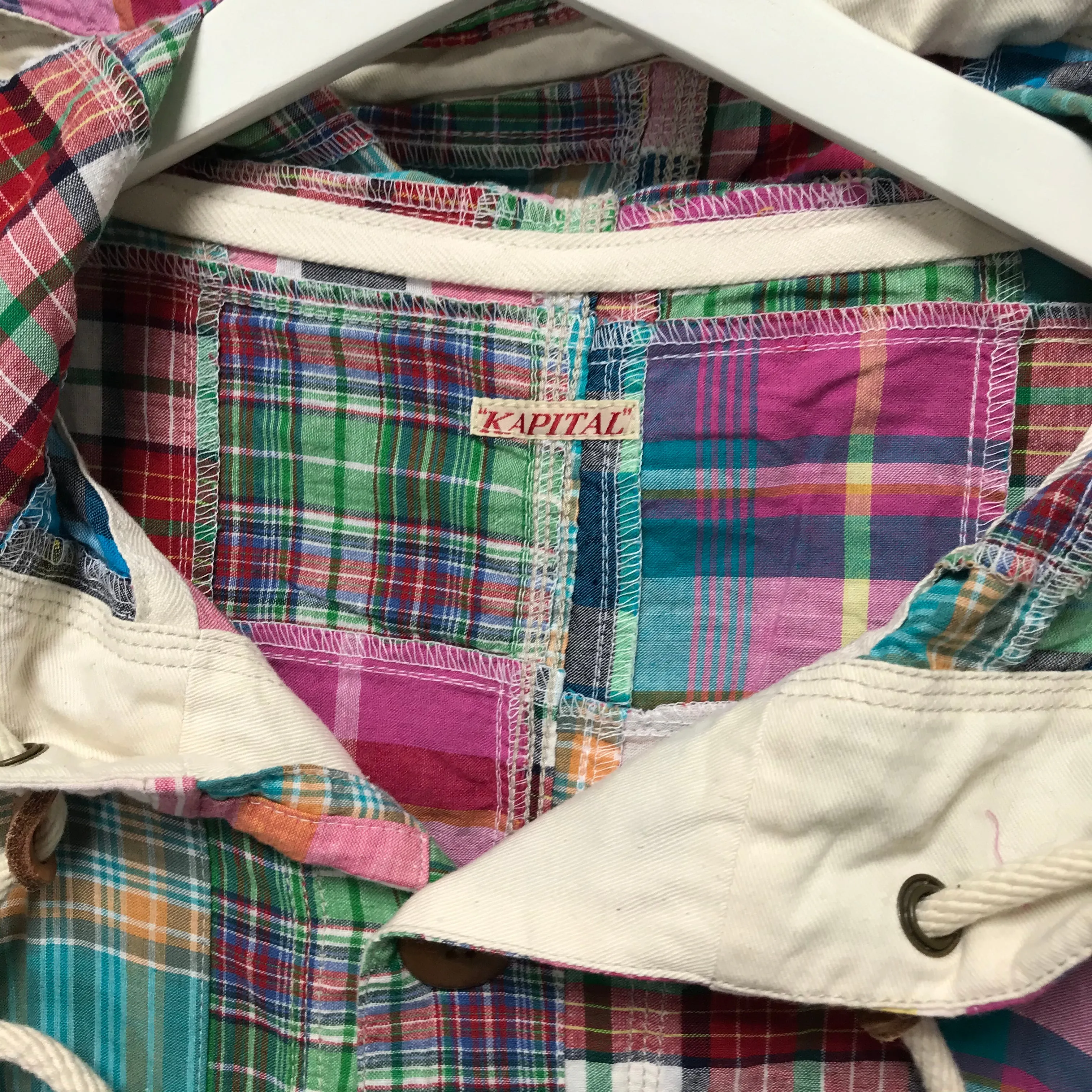 [M] Kapital Patchwork Plaid Parka Jacket