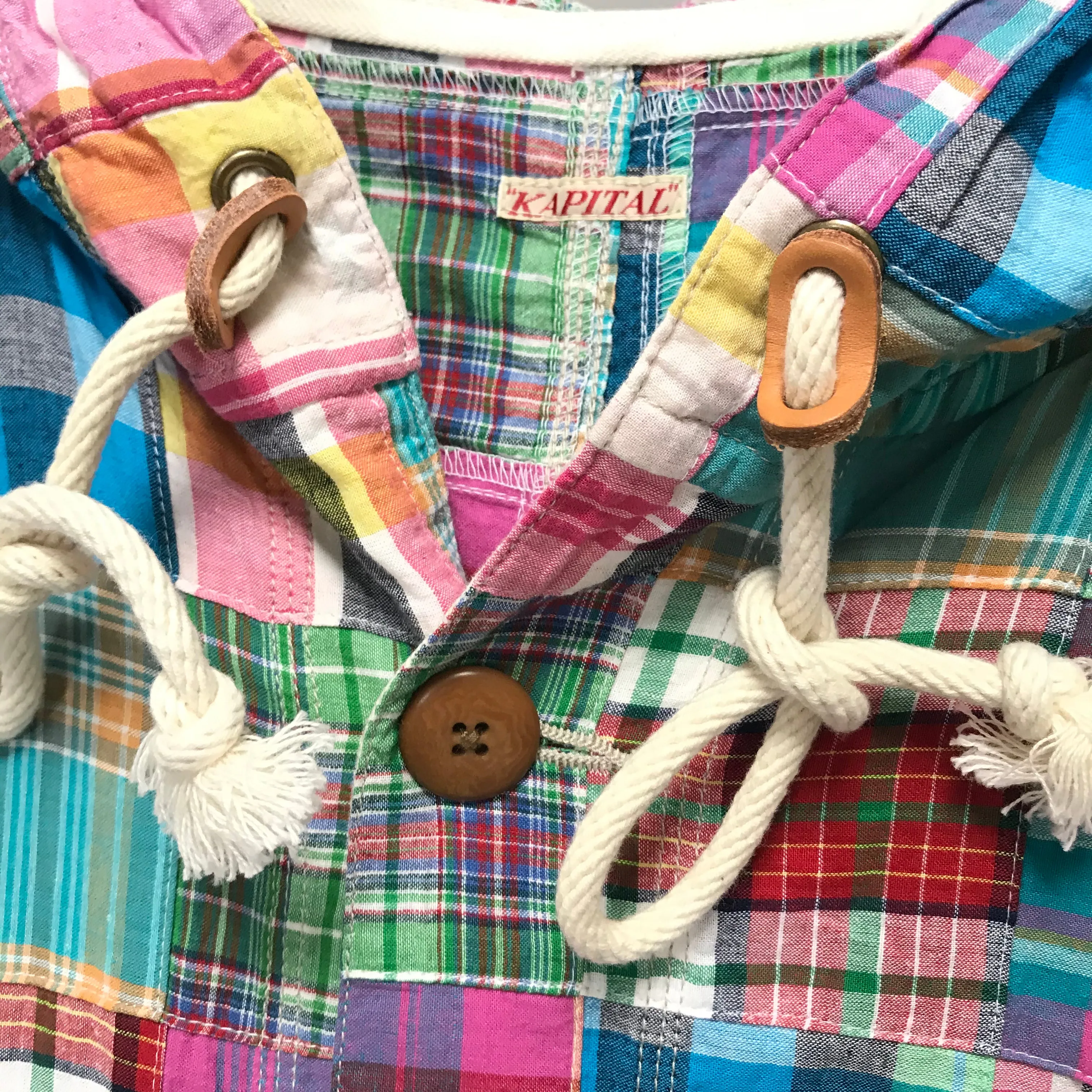 [M] Kapital Patchwork Plaid Parka Jacket