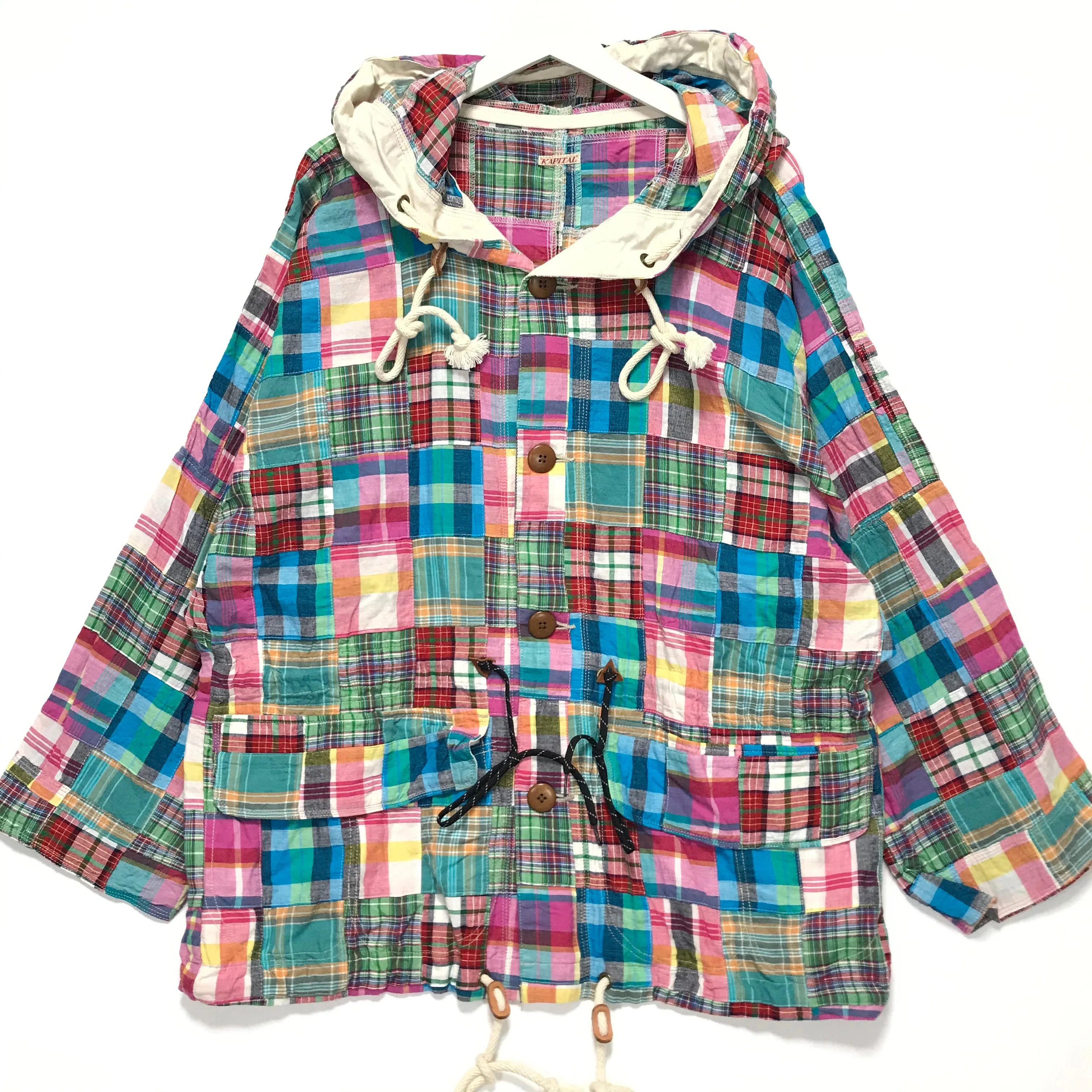 [M] Kapital Patchwork Plaid Parka Jacket
