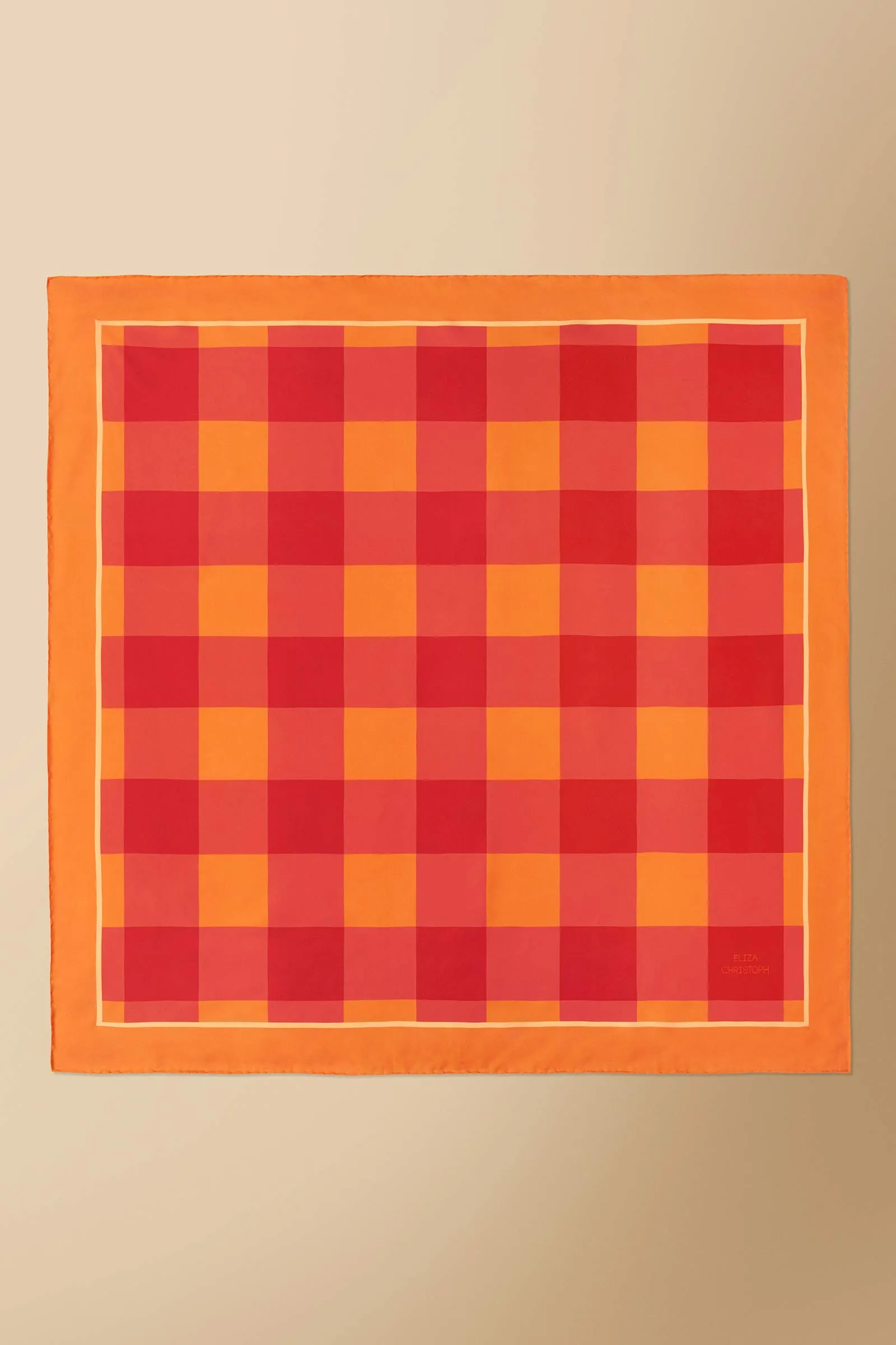 Maasai Shuka Scarf in Silk Twill