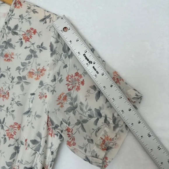 Madewell x Reistor womens ivory Floral Wrap Maxi Dress size medium NWT