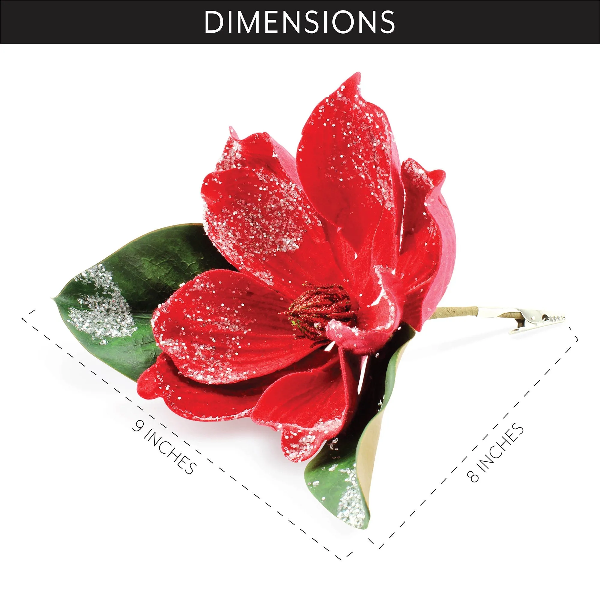 Magnolia Floral Picks (Red, Case of 108)