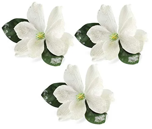 Magnolia Floral Picks (White, Case of 42)