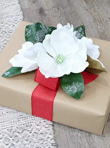 Magnolia Floral Picks (White, Case of 42)