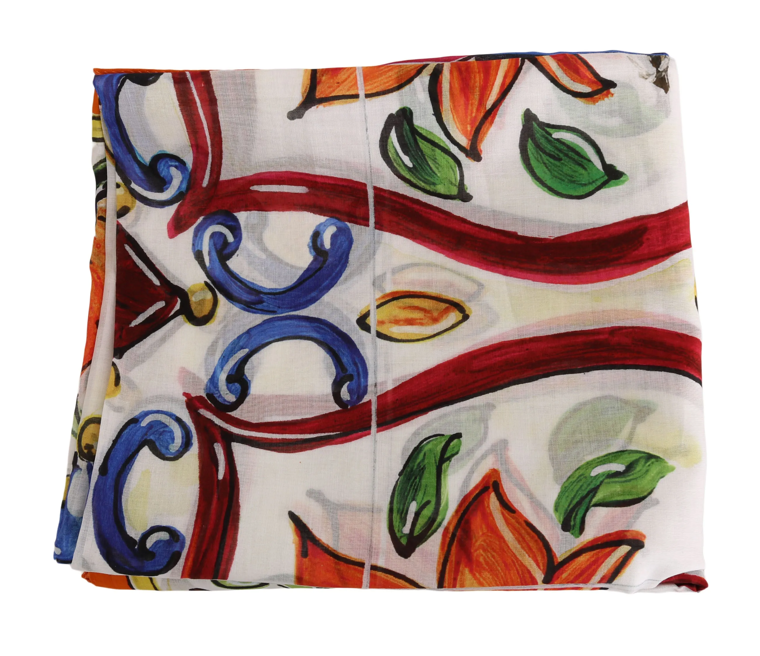 Majolica Leopard Cotton Wrap Shawl Scarf