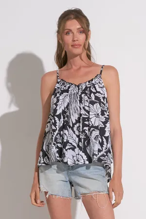 Maldives Floral-Print Flowy Tank Top