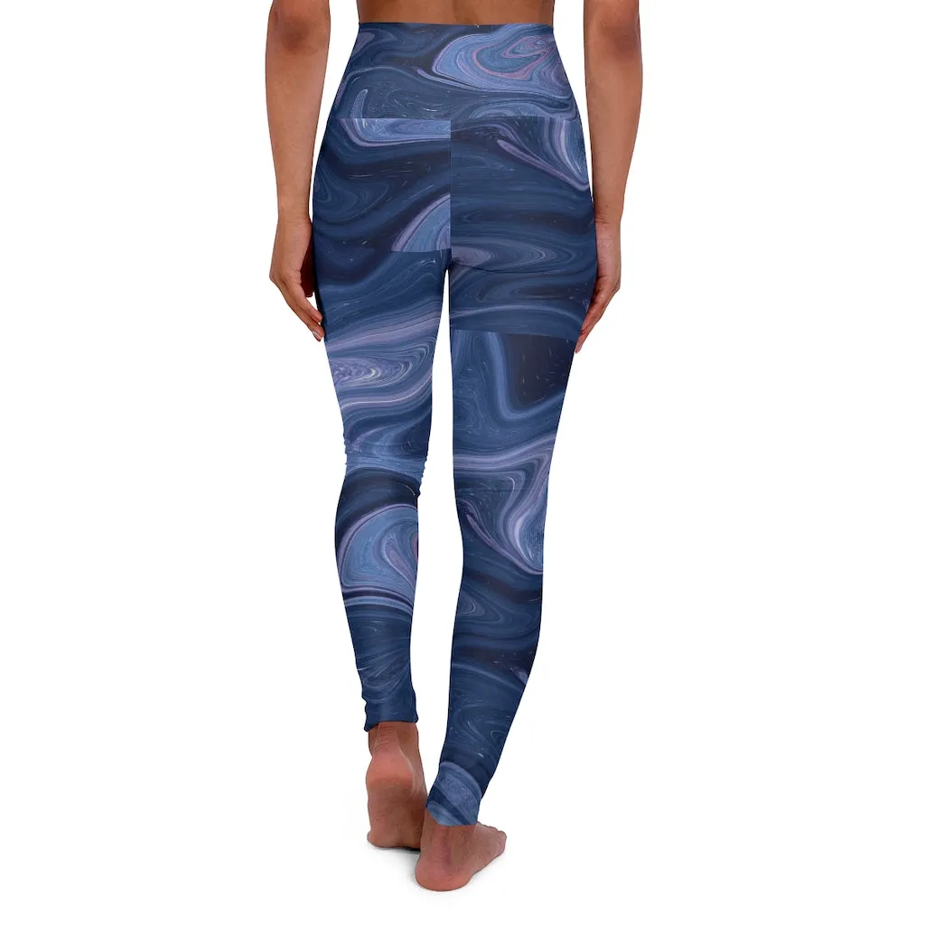 Marbled High Waisted Yoga Leggings