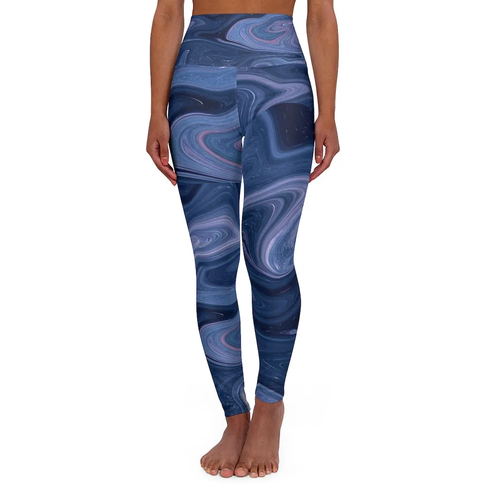 Marbled High Waisted Yoga Leggings