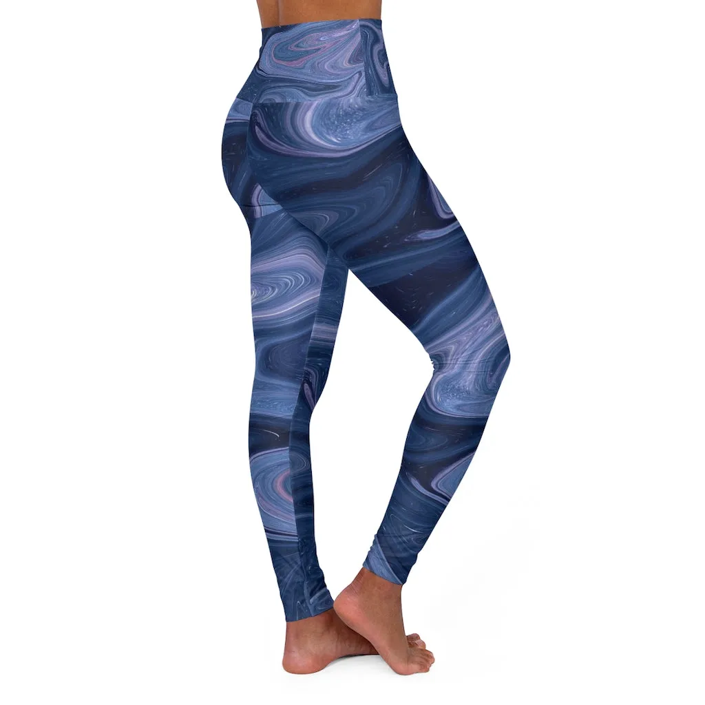 Marbled High Waisted Yoga Leggings