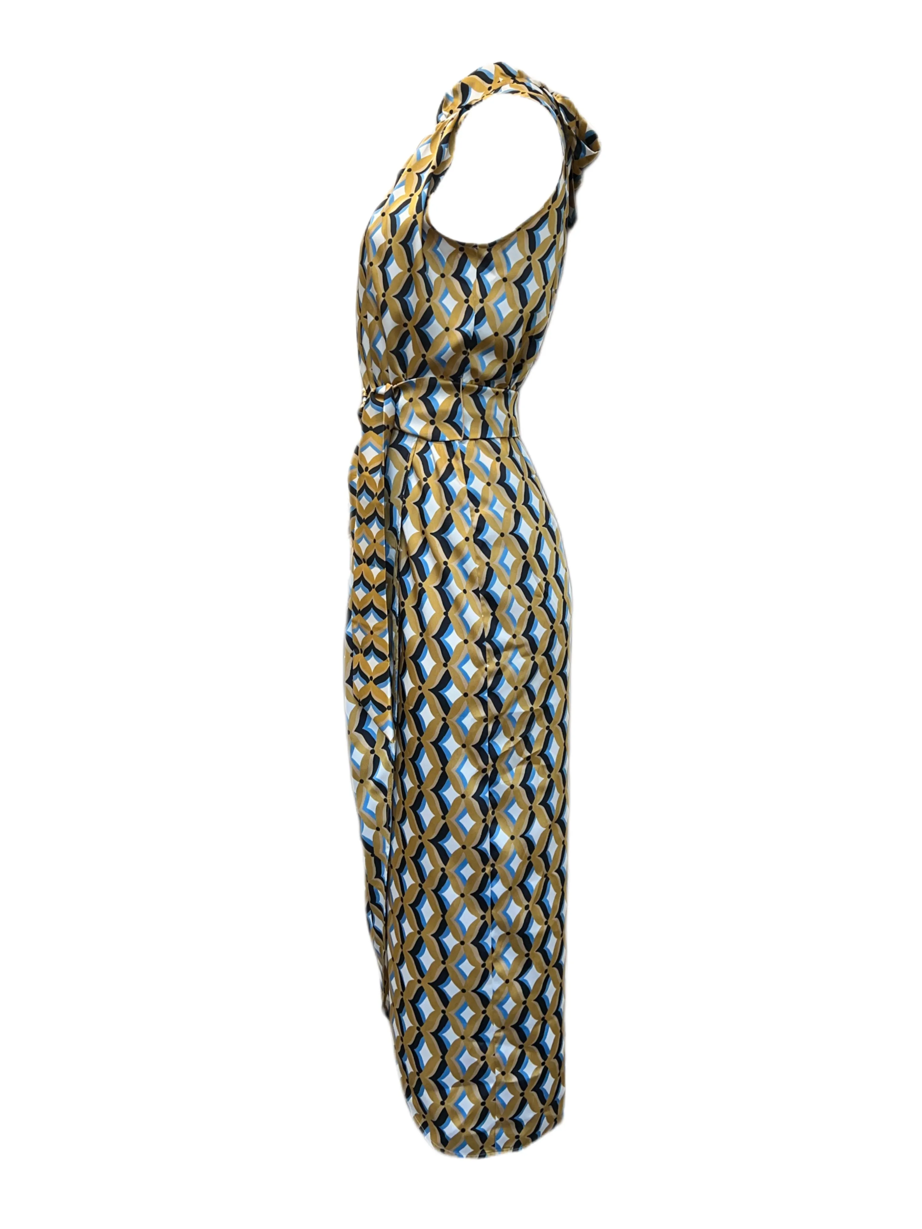 Marella By Max Mara Women's Camel Ostuni Sleeveless Sheath Dress Size 4 NWT