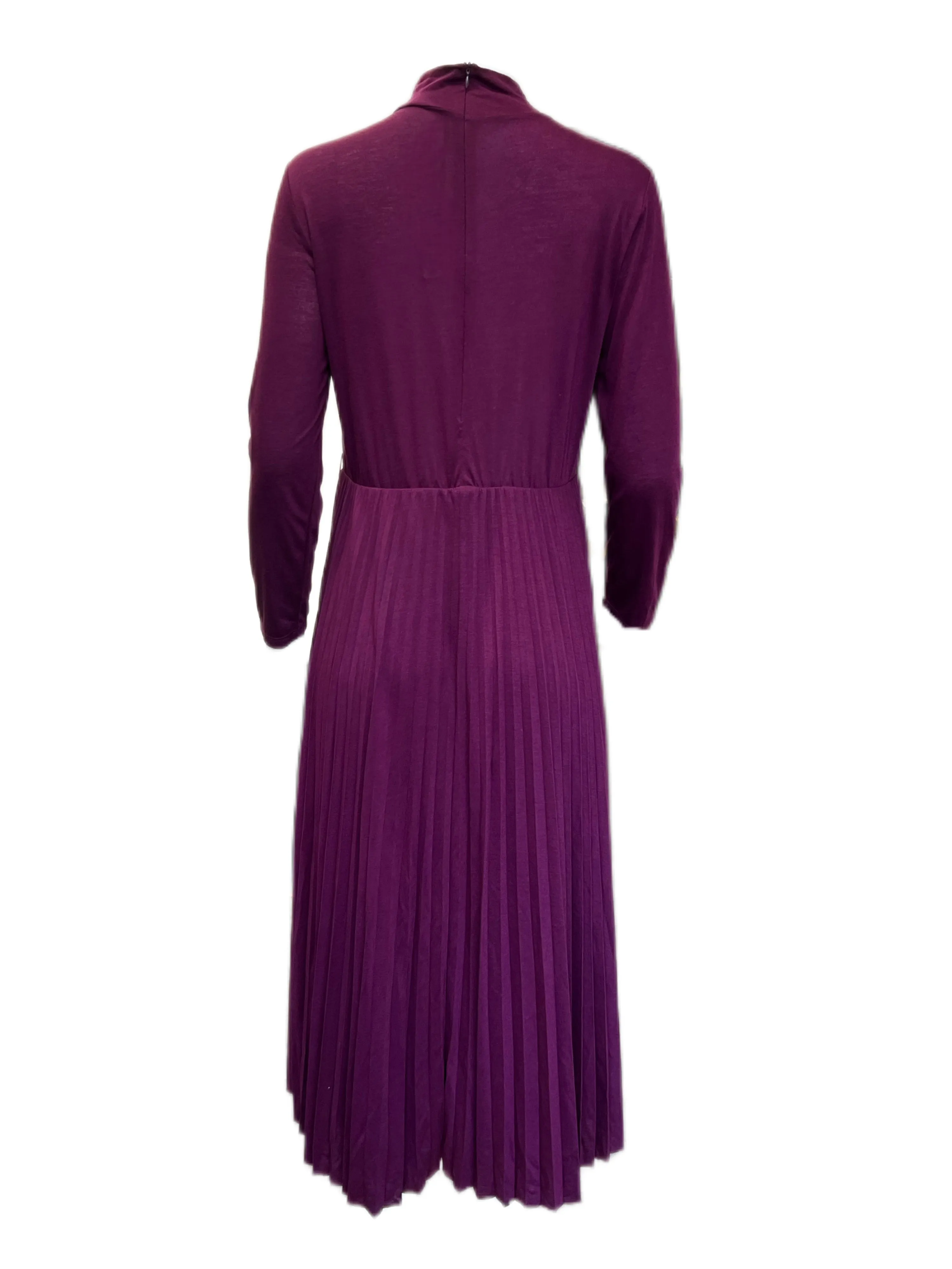 Marella By Max Mara Women's Fuxia Grido Pleated Jersey Dress NWT