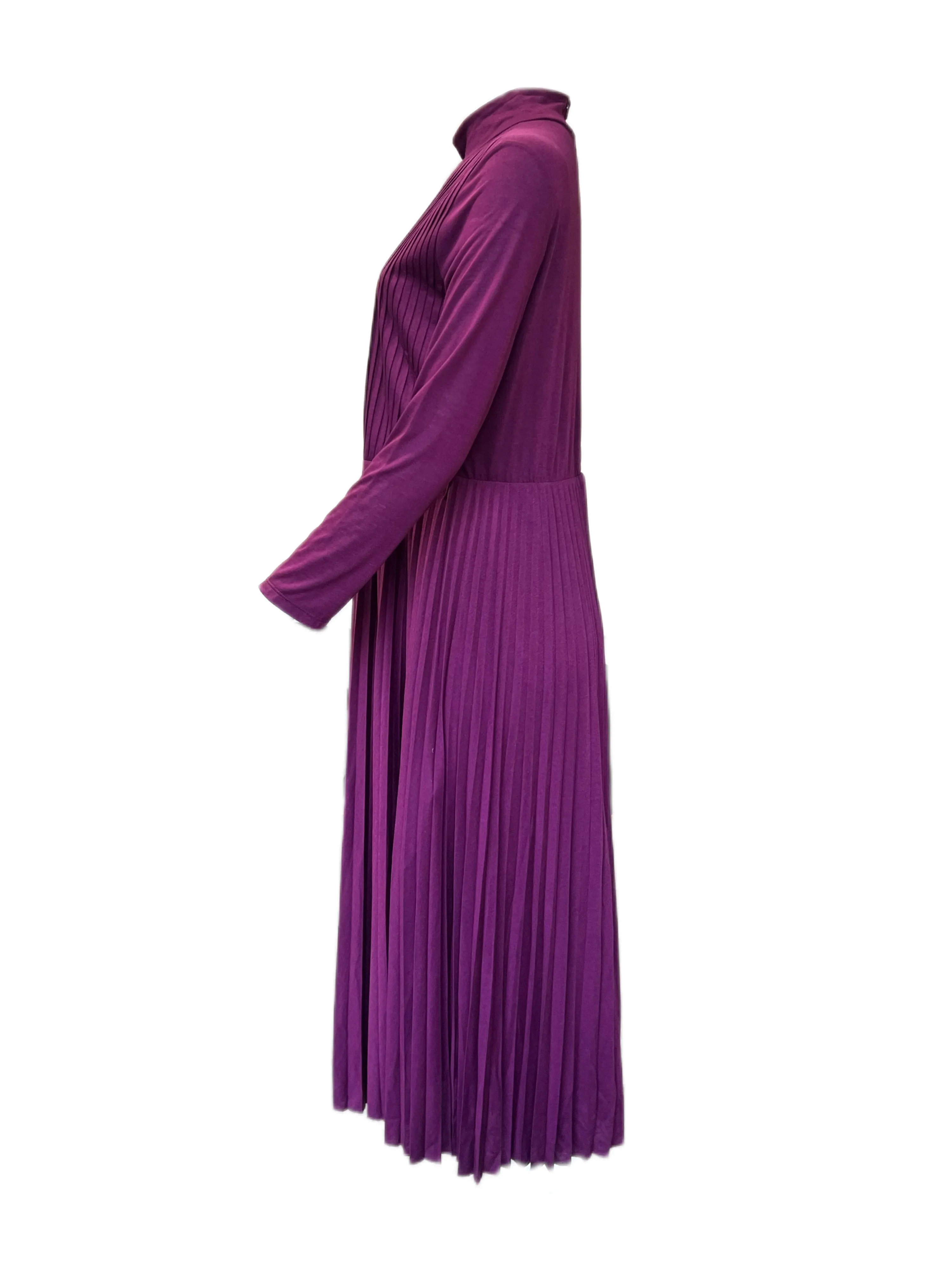 Marella By Max Mara Women's Fuxia Grido Pleated Jersey Dress NWT