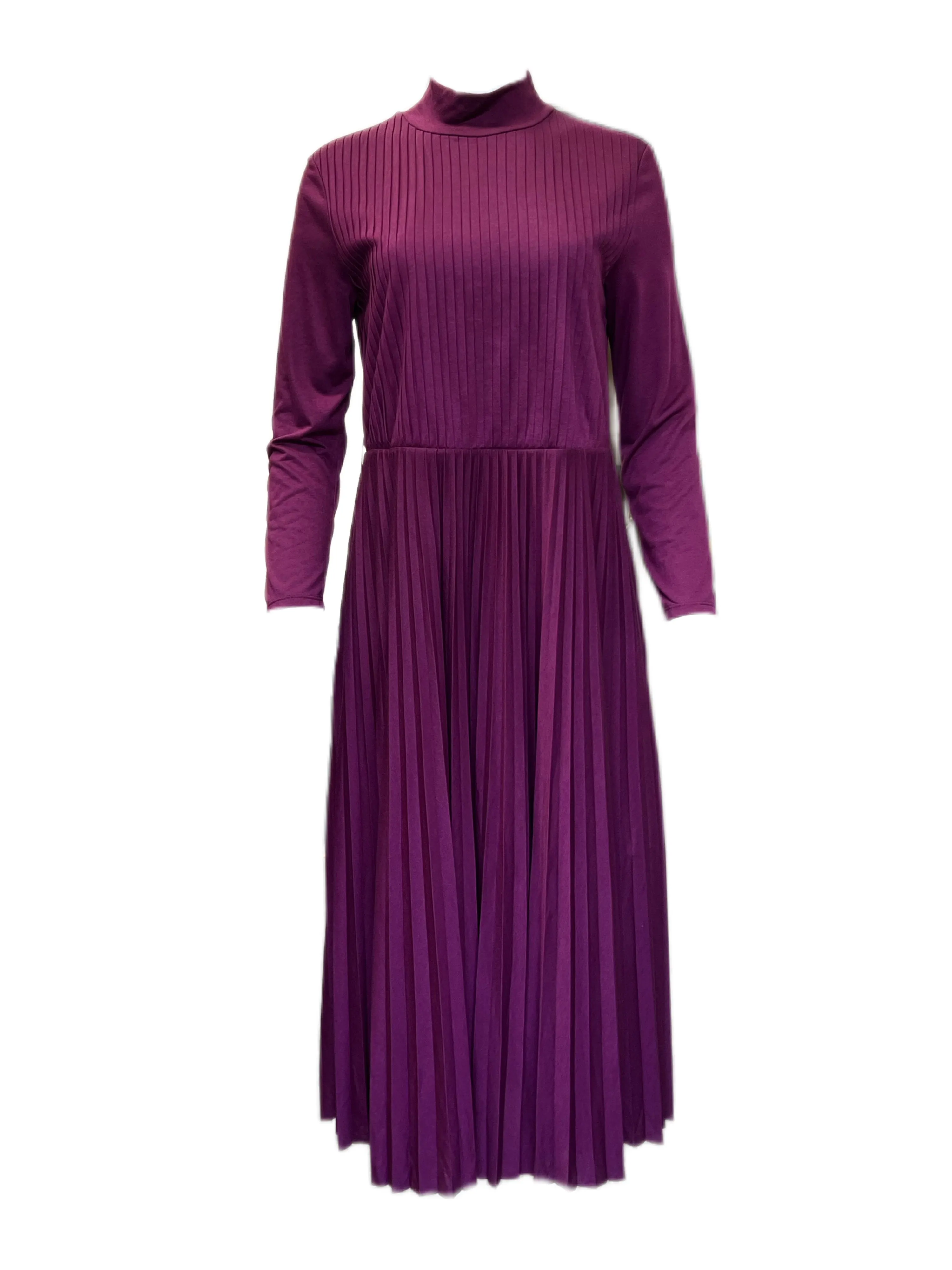 Marella By Max Mara Women's Fuxia Grido Pleated Jersey Dress NWT