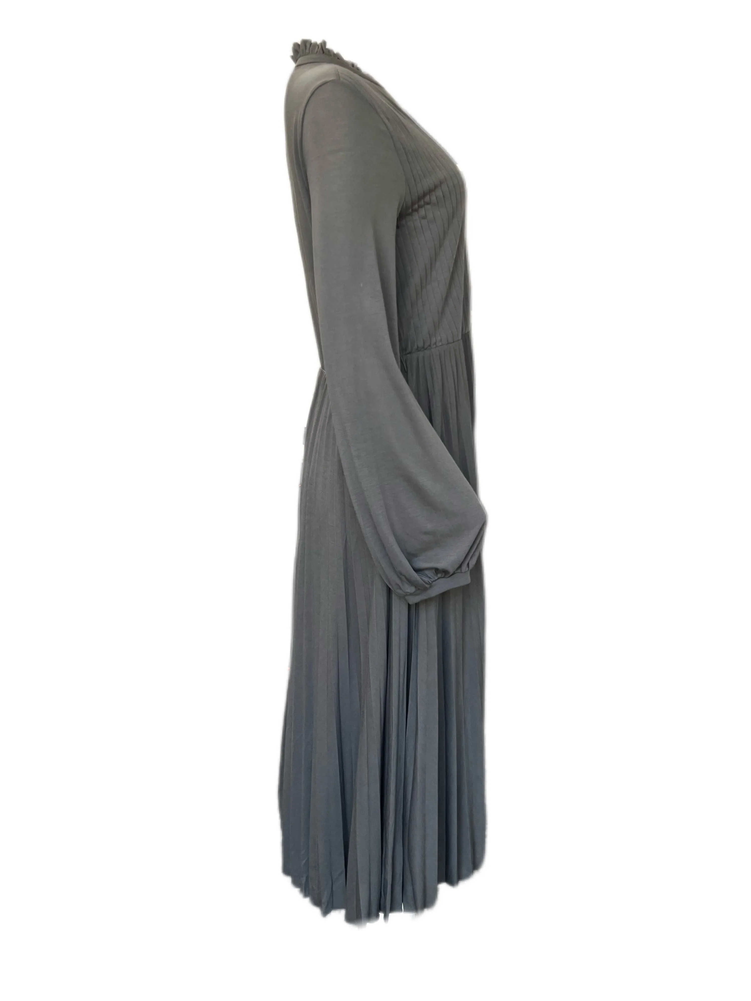 Marella By Max Mara Women's Kaki Sirio Pleated A Line Jersey Dress NWT