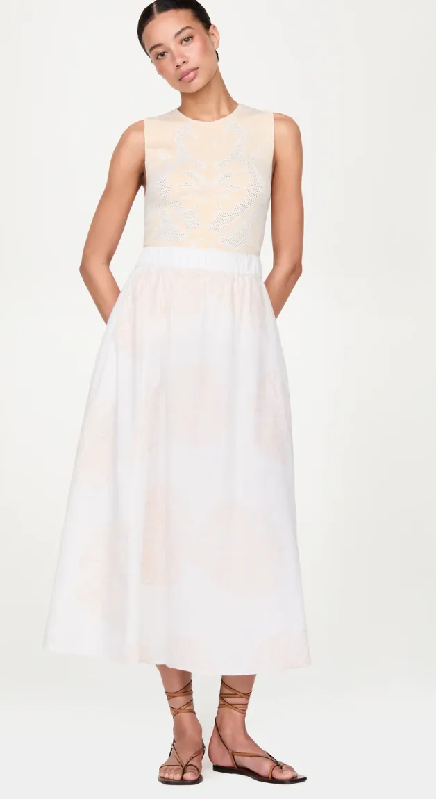 Marie Oliver - Sasha Textured Floral Skirt - Athena