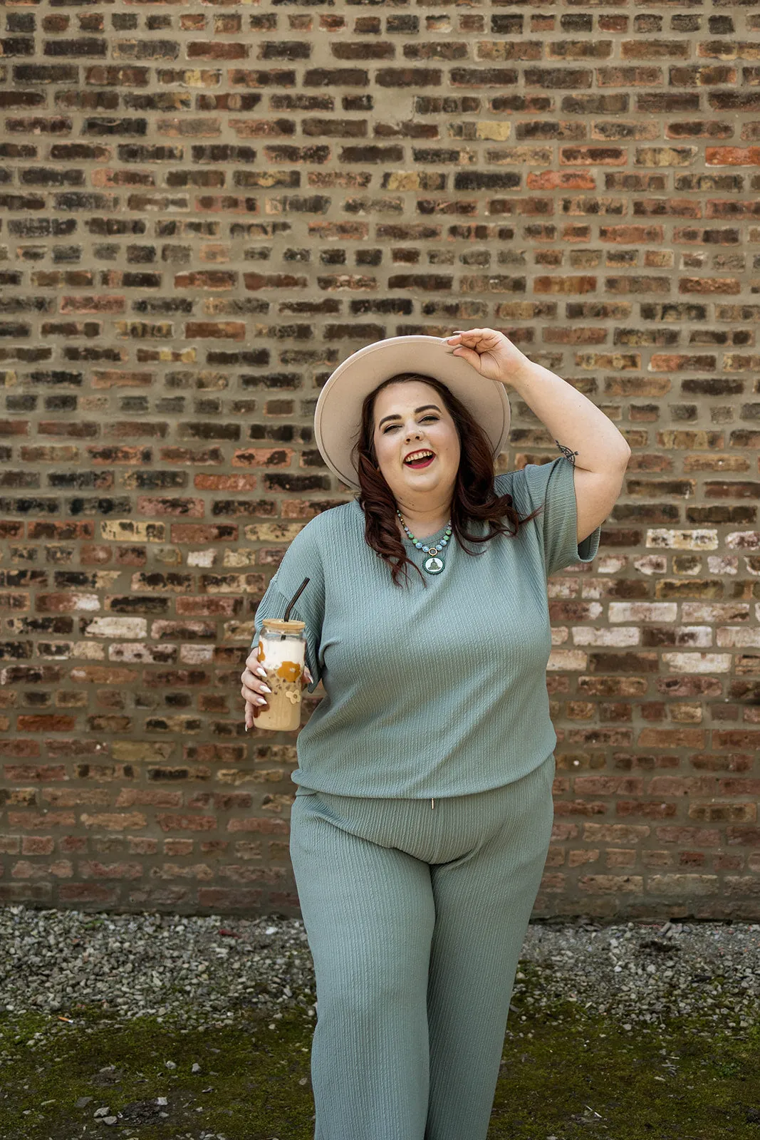 mariellen pants in sage blue