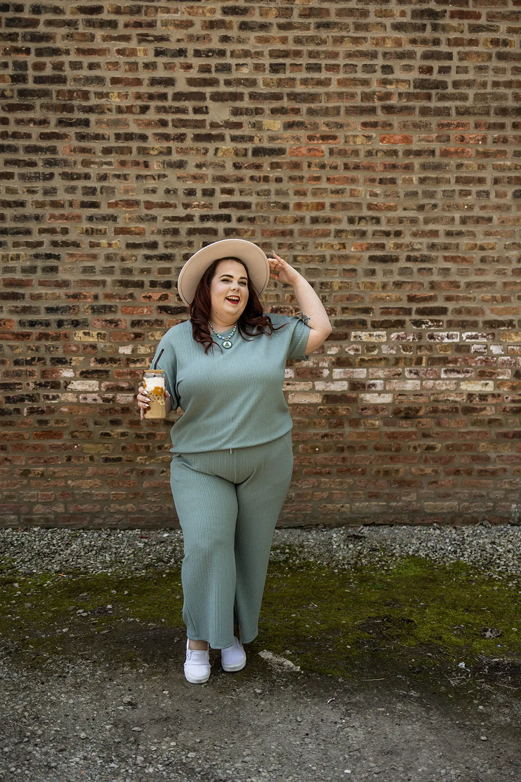 mariellen pants in sage blue