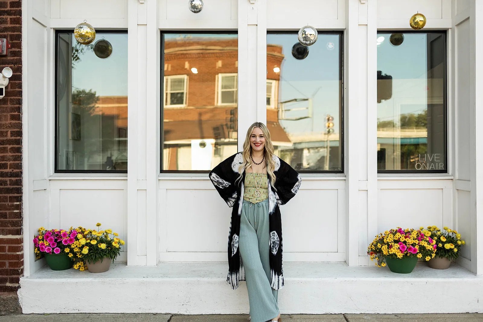 mariellen pants in sage blue