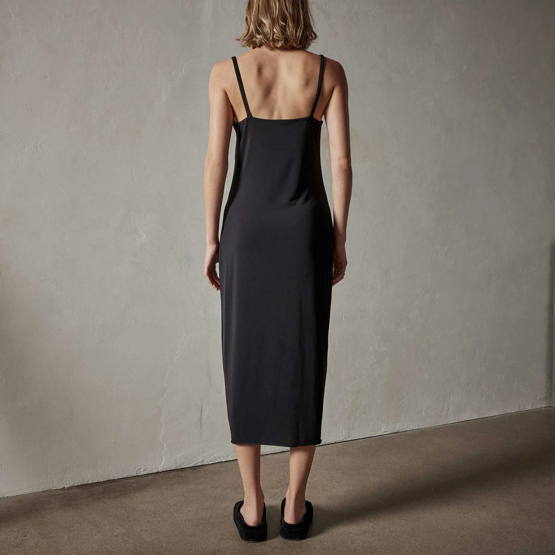Matte Jersey Tank Dress - Black