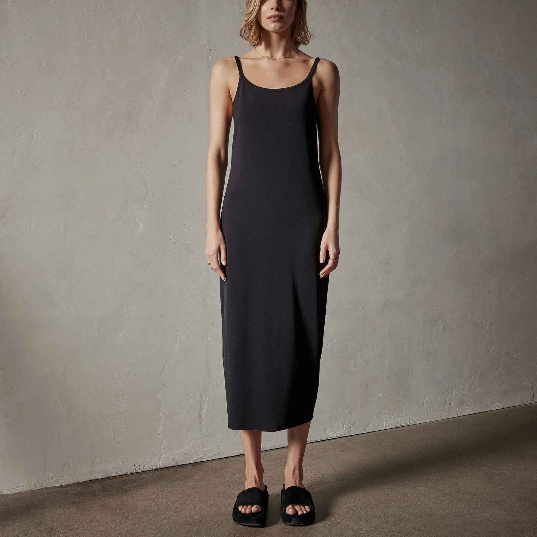 Matte Jersey Tank Dress - Black