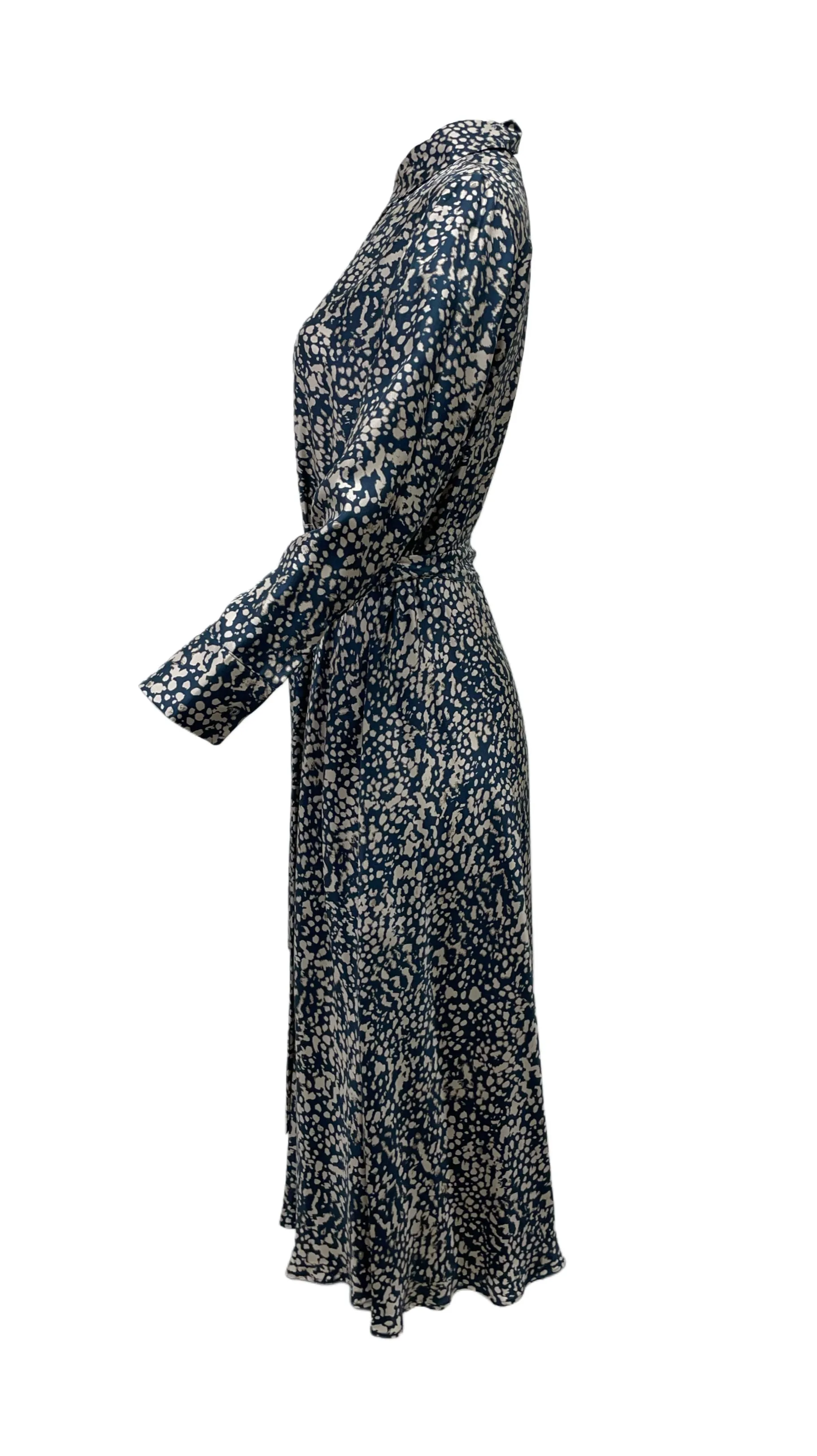 Max Mara Women's Ultramarine Gemma Silk Midi Dress NWT