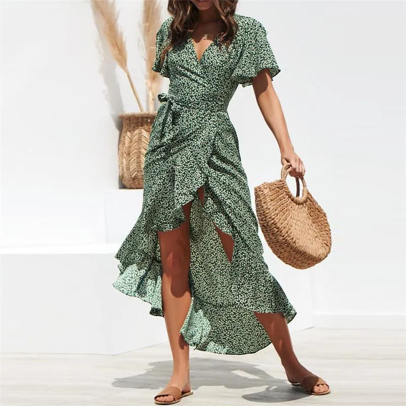 Maxi Wrap Dress - Floral