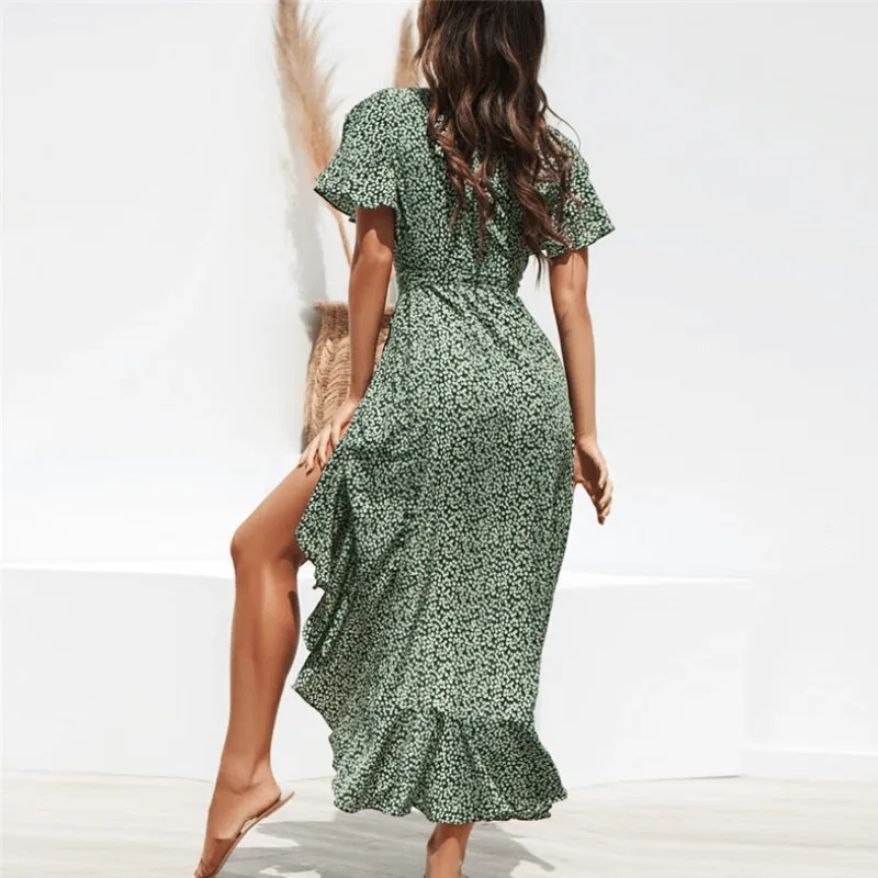Maxi Wrap Dress - Floral