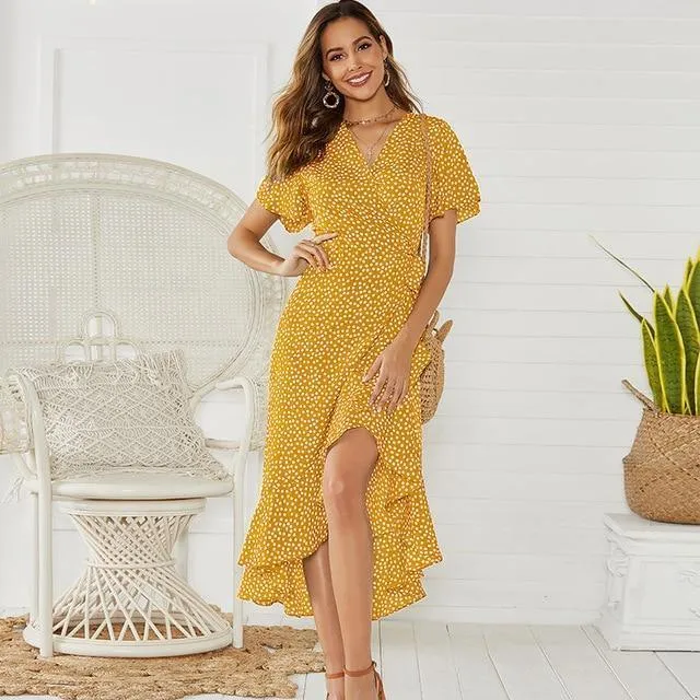 Maxi Wrap Dress - Floral