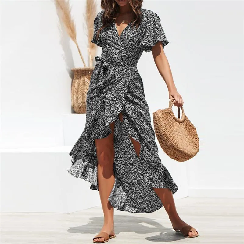 Maxi Wrap Dress - Floral