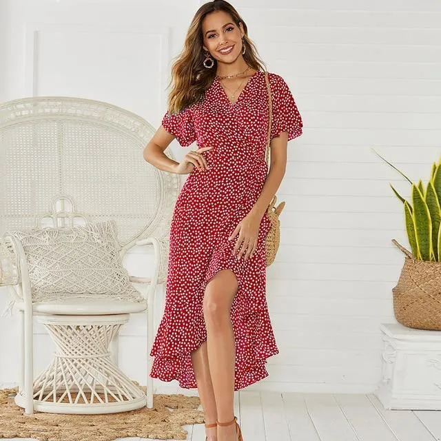 Maxi Wrap Dress - Floral