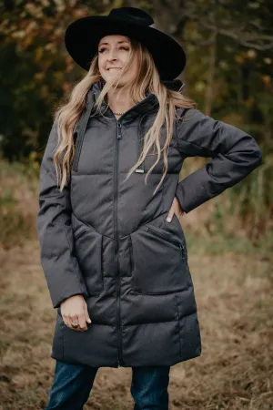 'Menlo' Ariat Down Filled Winter Parka with Toile Printed Lining (XS Only)