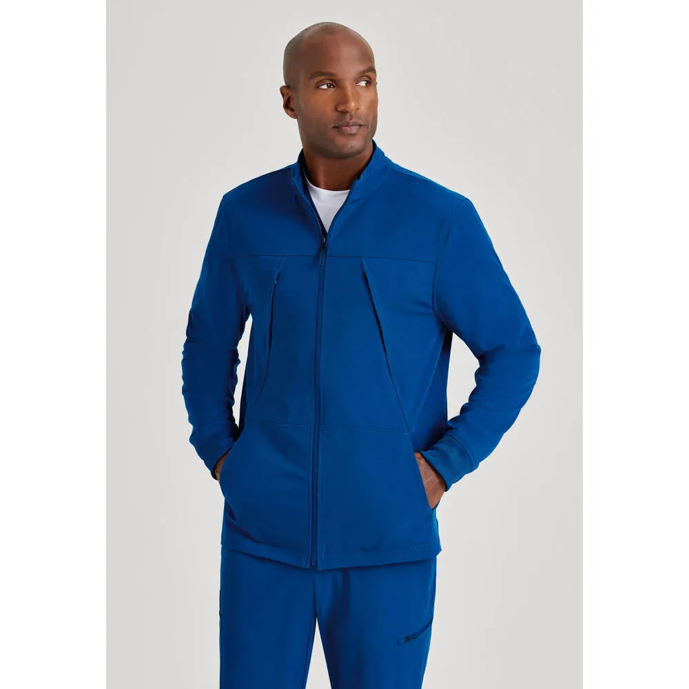 Men's Rally Warm-Up Scrub Jacket - Barco Unify Collection / Color - New Royal / Fit - Regular / Sizes - XS, S, M, L, XL, 2XL, 3XL by Barco Uniforms