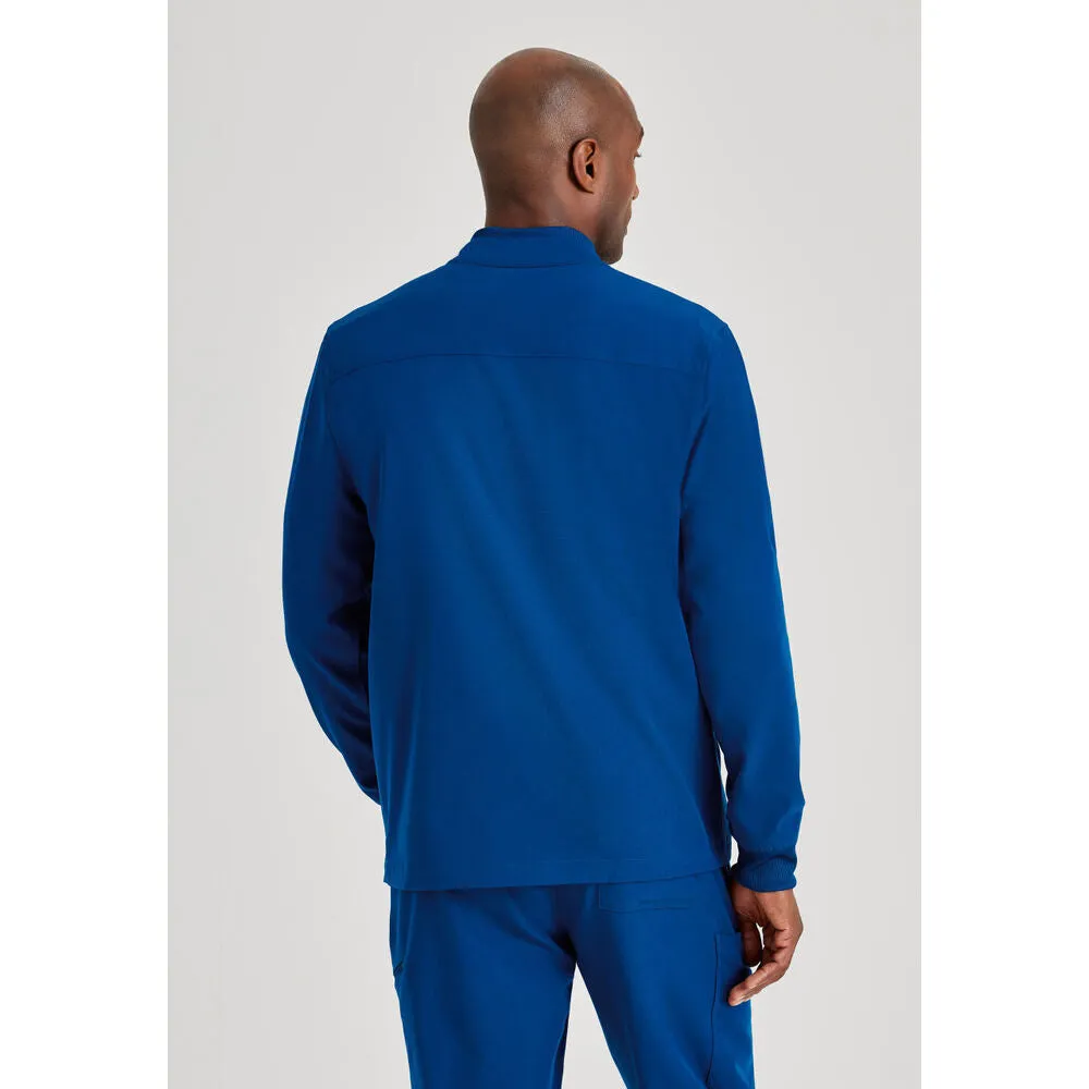 Men's Rally Warm-Up Scrub Jacket - Barco Unify Collection / Color - New Royal / Fit - Regular / Sizes - XS, S, M, L, XL, 2XL, 3XL by Barco Uniforms