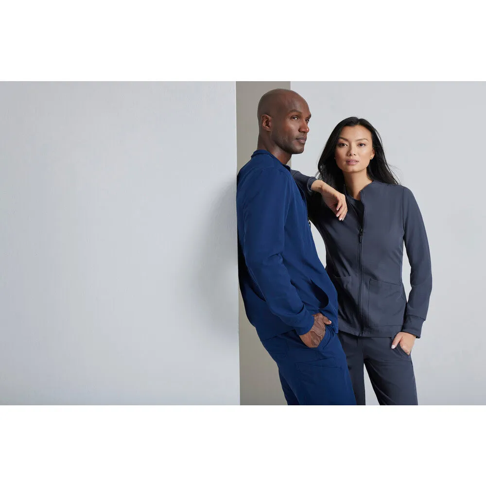Men's Rally Warm-Up Scrub Jacket - Barco Unify Collection / Color - New Royal / Fit - Regular / Sizes - XS, S, M, L, XL, 2XL, 3XL by Barco Uniforms