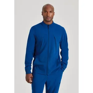 Men's Rally Warm-Up Scrub Jacket - Barco Unify Collection / Color - New Royal / Fit - Regular / Sizes - XS, S, M, L, XL, 2XL, 3XL by Barco Uniforms