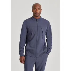 Men's Rally Warm-Up Scrub Jacket - Barco Unify Collection / Color - Steel / Fit - Regular / Sizes - XS, S, M, L, XL, 2XL, 3XL by Barco Uniforms