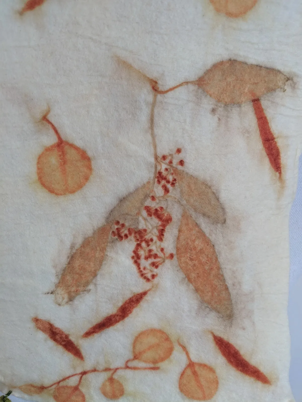 Merino Eco-print scarf