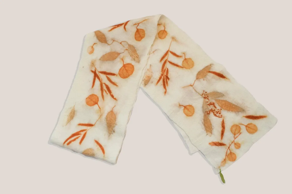 Merino Eco-print scarf