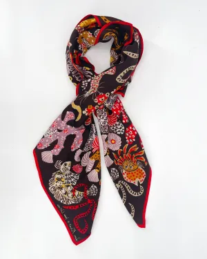 Mermaid Garden Square Scarf