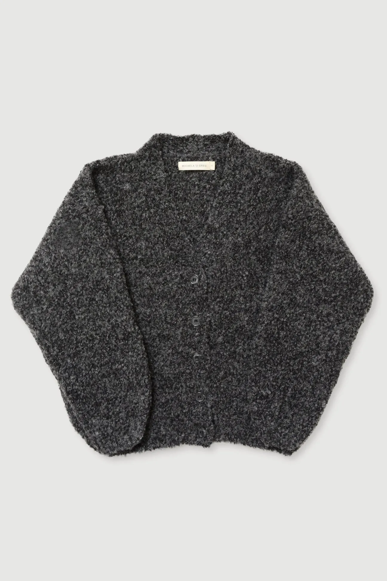 Micaela Greg Charcoal Twist Cardigan